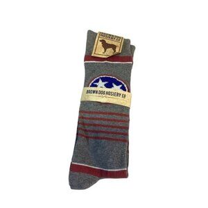 Preppy Streetwear Coquette Utility Brown Dog Hosiery Men's Socks